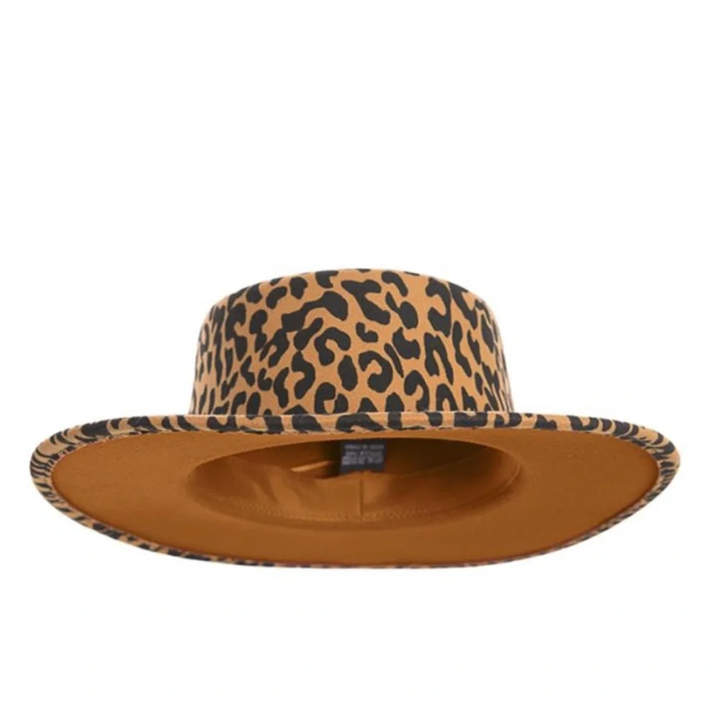THE HATTER LEOPARD PRINT FEDORA‎ HAT